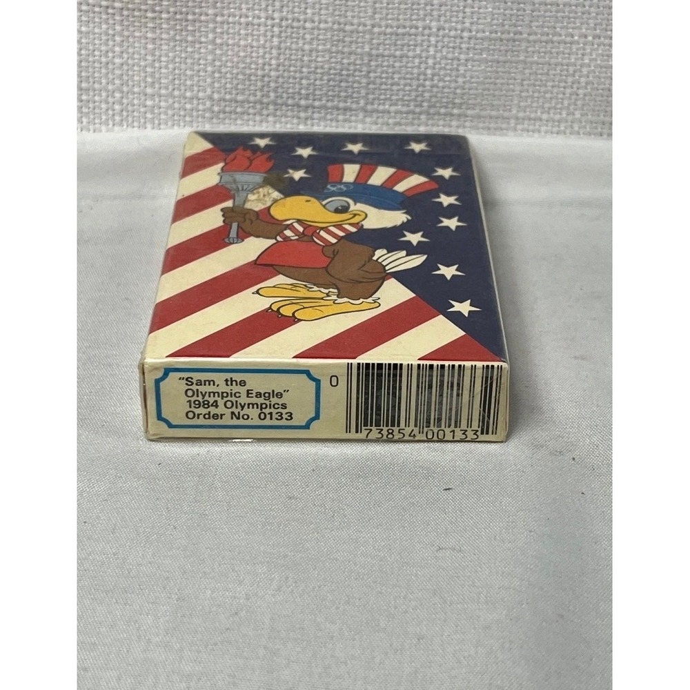 Vintage 1984 LA Olympics Sam the Eagle Playing Cards New Sealed USPCC Bridge SZ - Picture 5 of 6